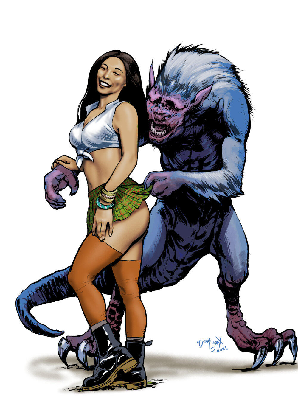 A girl and her best friend